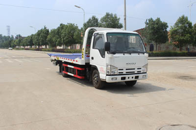 Pictures of Japan ISUZU flat wrecker towing truck