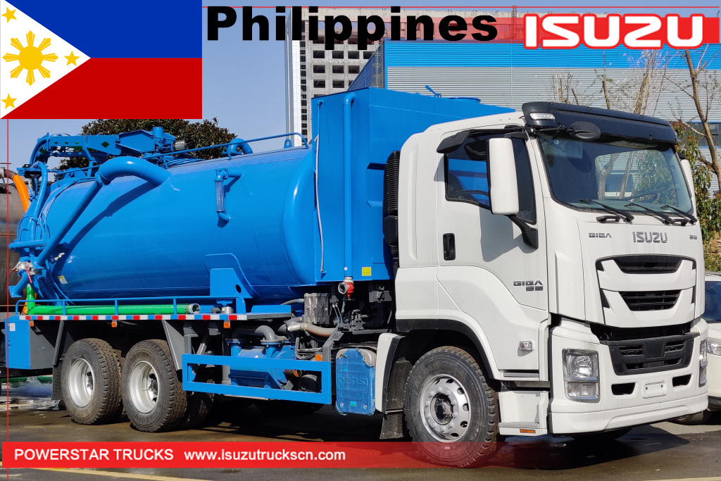 Филиппины ISUZU GIGA Комбинированный канализационный насос и вакуумный грузовик для продажи