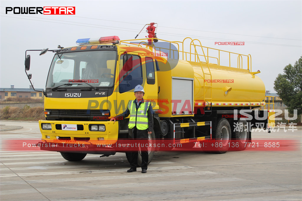 ISUZU 16cbm водная пожарная машина экспорт Филиппины