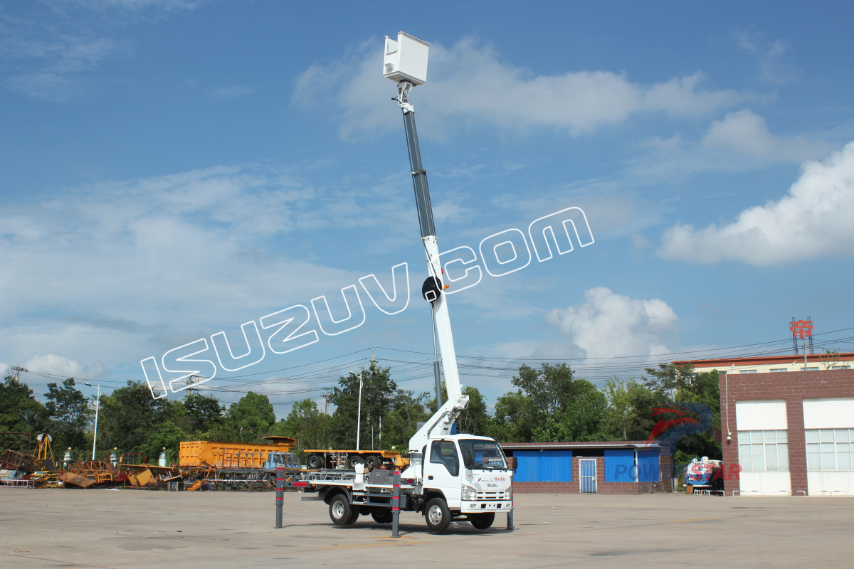 Вануату ISUZU 12m 14m Man Lifter Bucket Воздушный рабочий грузовик на продажу