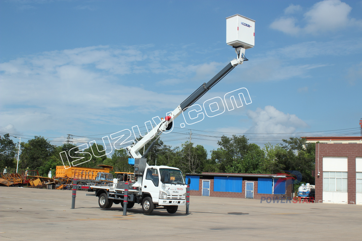 Вануату ISUZU 12m 14m Man Lifter Bucket Воздушный рабочий грузовик на продажу