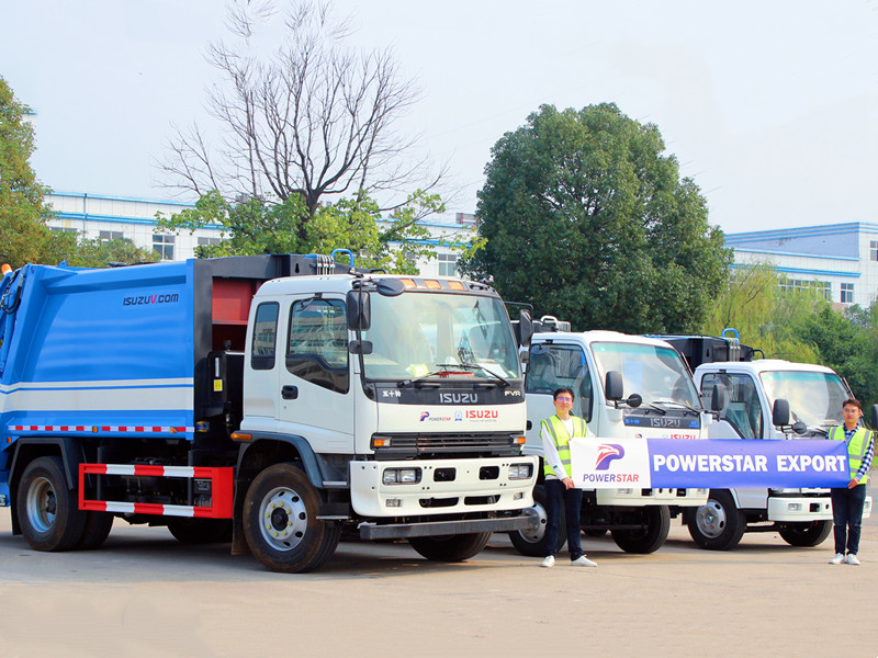 Экспорт мусоровоза Isuzu