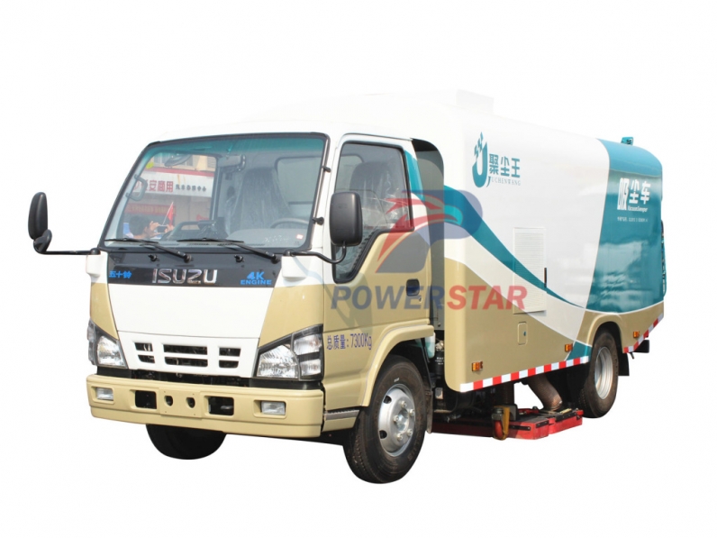 5m3 Pure Vacuum Suction Sweeper Isuzu Dirty suction Vehicle -Powerstar Trucks