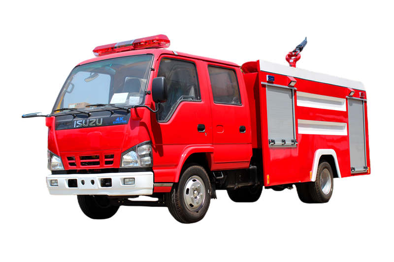 В чем особенность пожарной машины с двойной кабиной isuzu 600P?