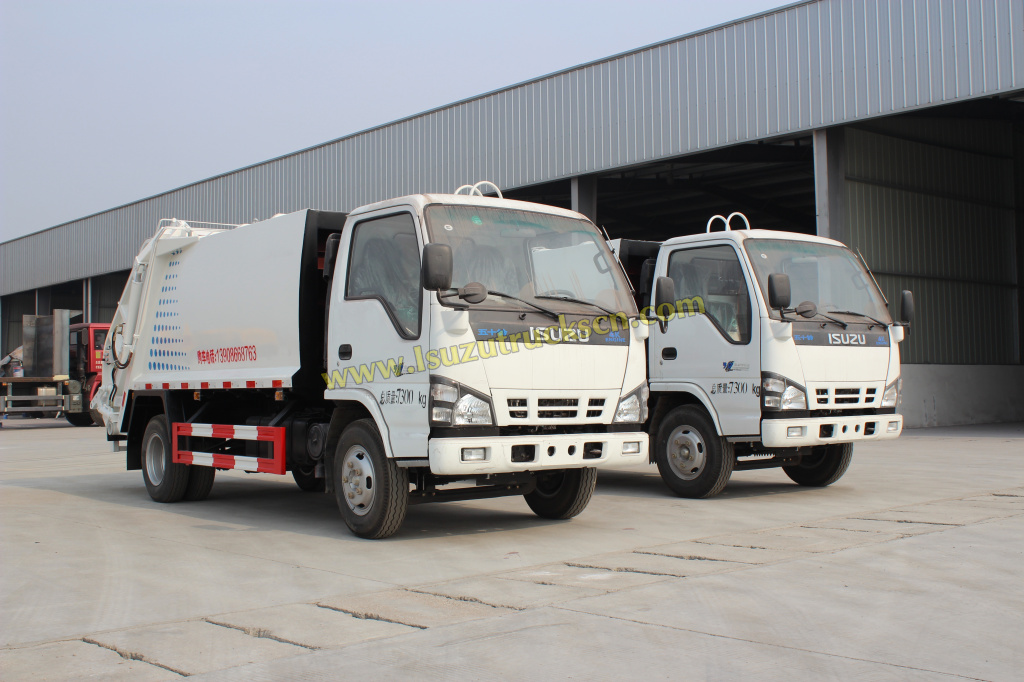 Гана пользовательские сделал 2 ЮНТИС ISUZU 3 тонны 5cbm мусор грунтовый грузовик