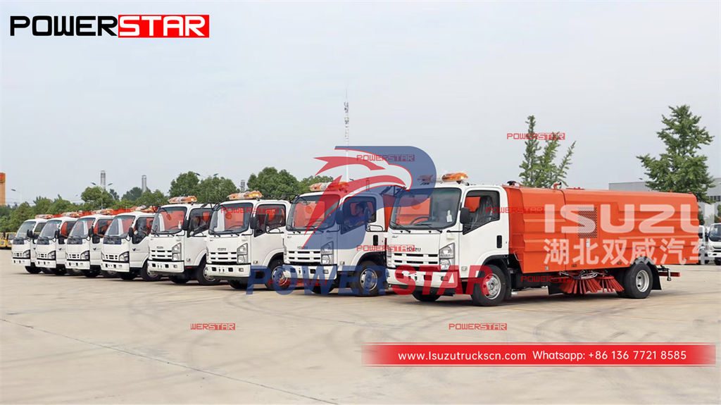 Эфиопия - экспортировано 8 единиц грузовиков ISUZU Street Sweeper Trucks
