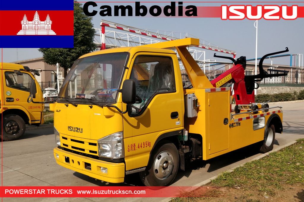 камбоджа- 1 единица isuzu аварийно-восстановительный грузовик