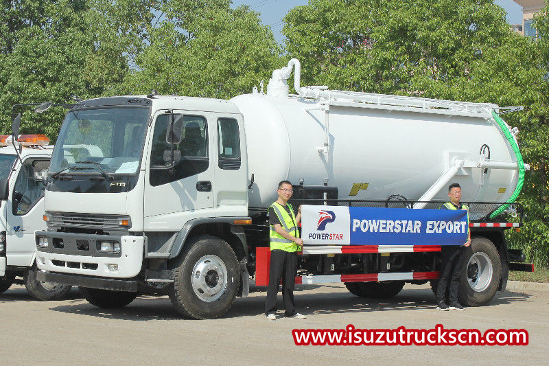 Экспорт канализационных грузовиков ISUZU FTR 10000 литров на Филиппины, Манила
    