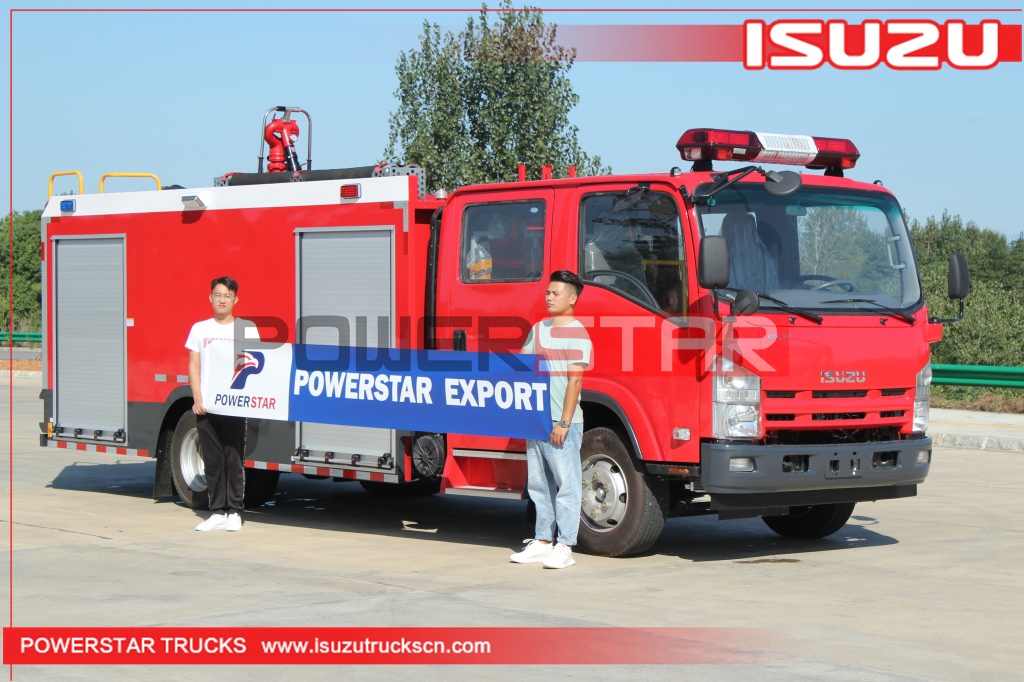 Пожарная машина пены Powerstar Isuzu Nqr 700p 4*2 4HK1-TC51 190HP