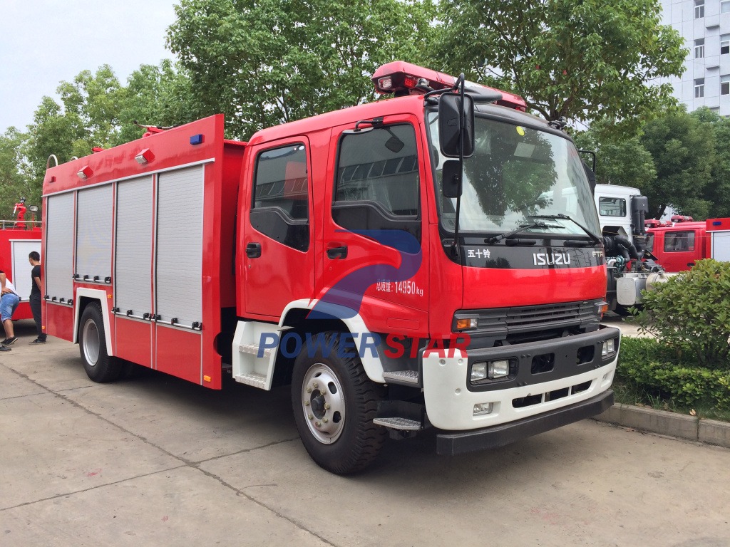ОАЭ на заказ городской пожарной пены ОФО пожара двигателя боевой автомобиль Isuzu грузовики