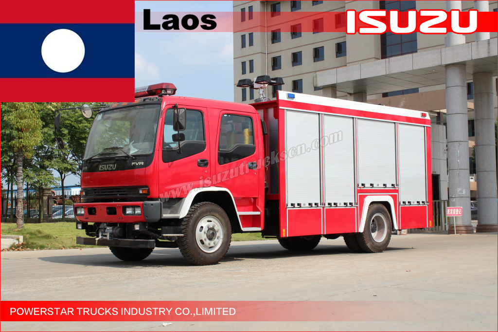 Спасательная пожарная машина для тур Лаосе пятна