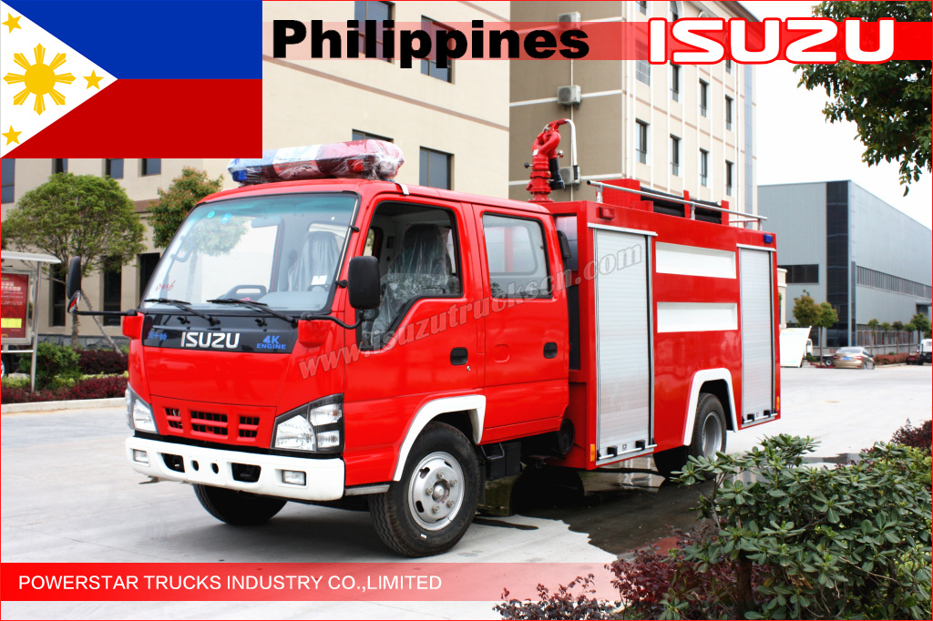 1unit Isuzu NKR77 Fire спасения транспортного средства доставки в Филиппины