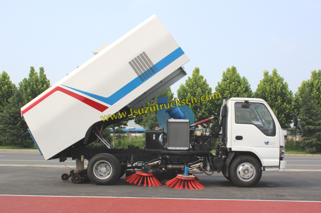 Гана пользовательские сделал 5cbm Isuzu дороги подметально грузовик 