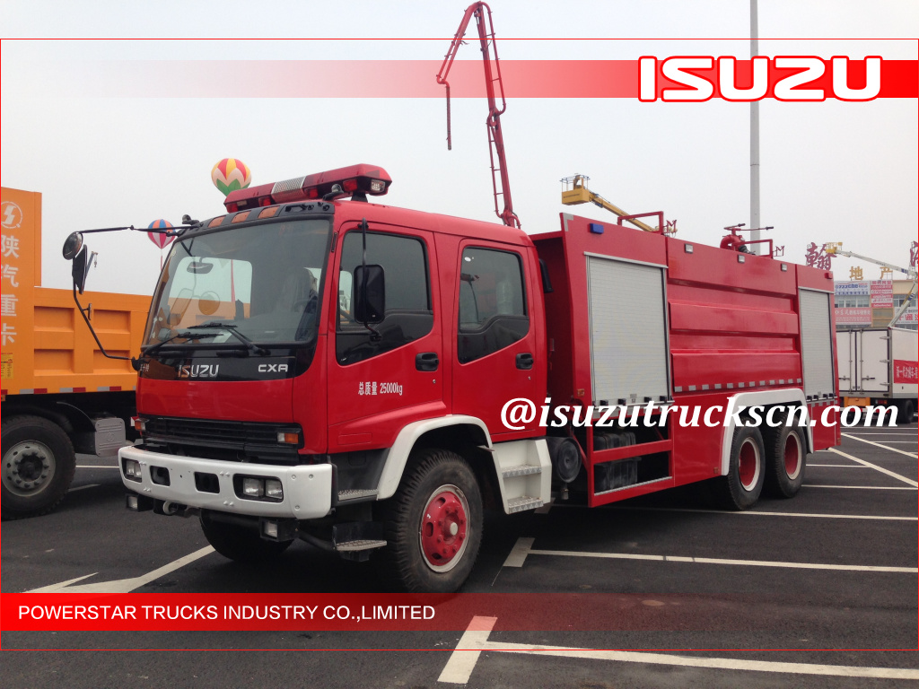 10000L Isuzu Emergency Water Foam Fire Truck with Dry powder