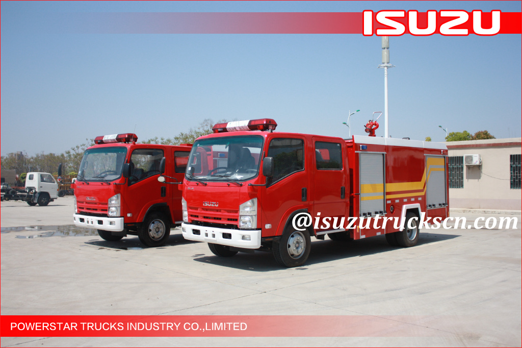 3500L ELF 700P ISUZU Water Foam Fire Fighting Trucks