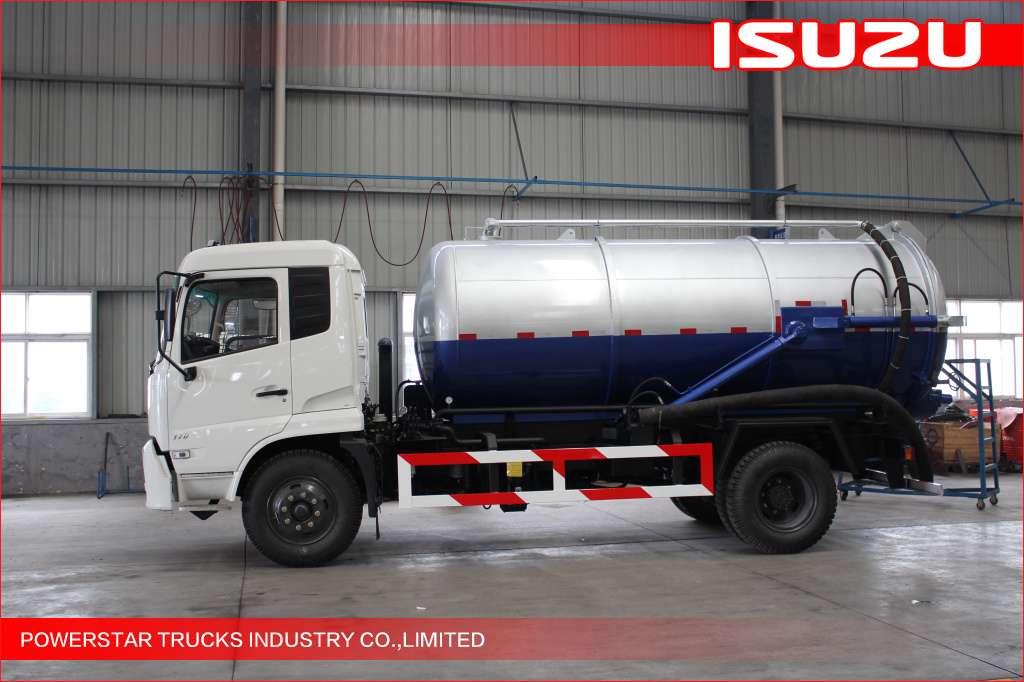 10,000Liter Isuzu Brand Sludge Tanker Trucks