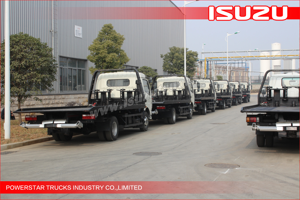 ISUZU road wrecker, tow truck, police rescue truck, isuzu breakdown truck, recovery truck, Isuzu flatbed tow truck, 