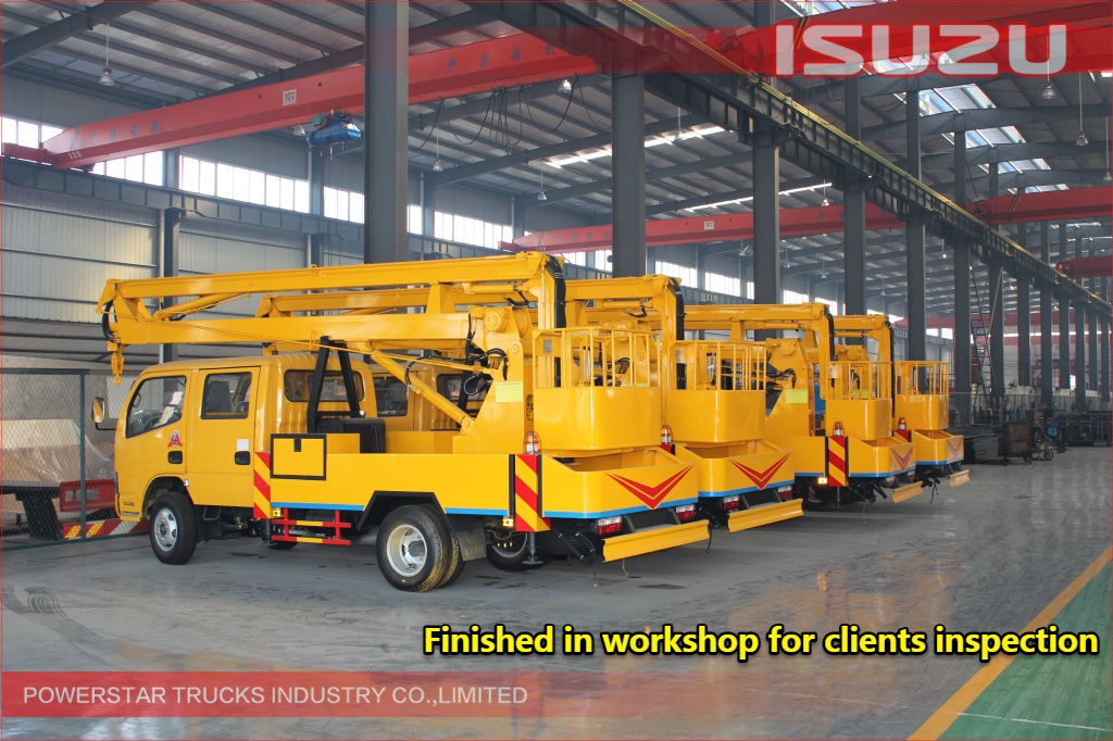 14m ISUZU Aerial work platform truck for engineering project