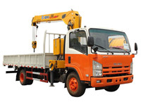 Customized 5tons Isuzu trucks mounted crane for sale
