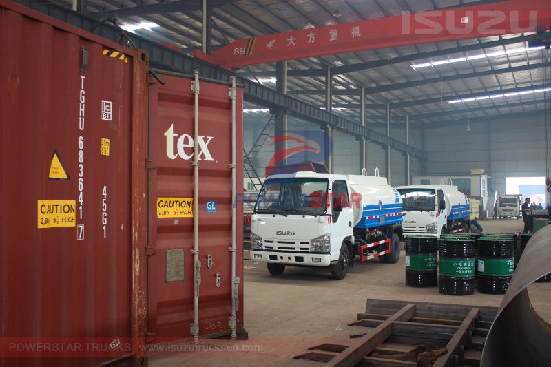 Shipment for Water TRUCKS Isuzu ELF tanker trucks 5,000Liters