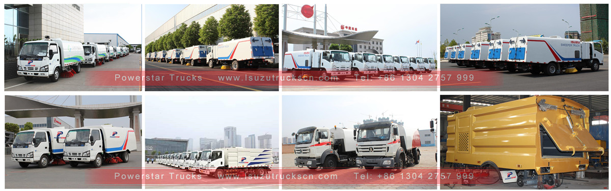 Новый запас грузовиков для уборки подметально-уборочных машин Isuzu для отгрузки
