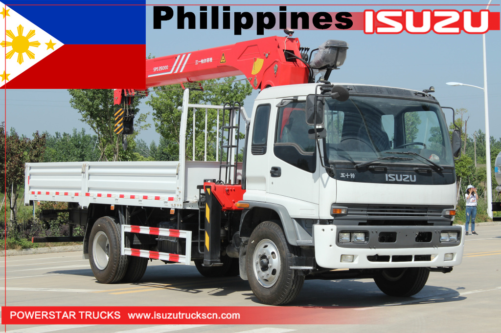 Филиппины ISUZU FTR Автопогрузчик Palfinger Crane