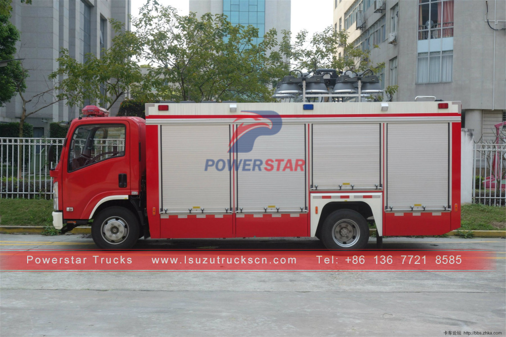 Прожектор ISUZU, осветительная башня, пожарная машина, пожарная машина для продажи