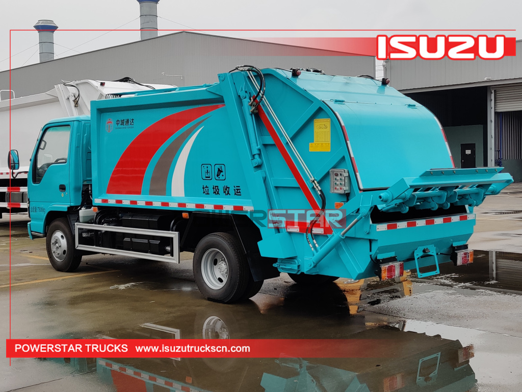 Монголия Новый гидравлический мусоровоз ISUZU 4-5 тонн NKR NPR 130HP на продажу