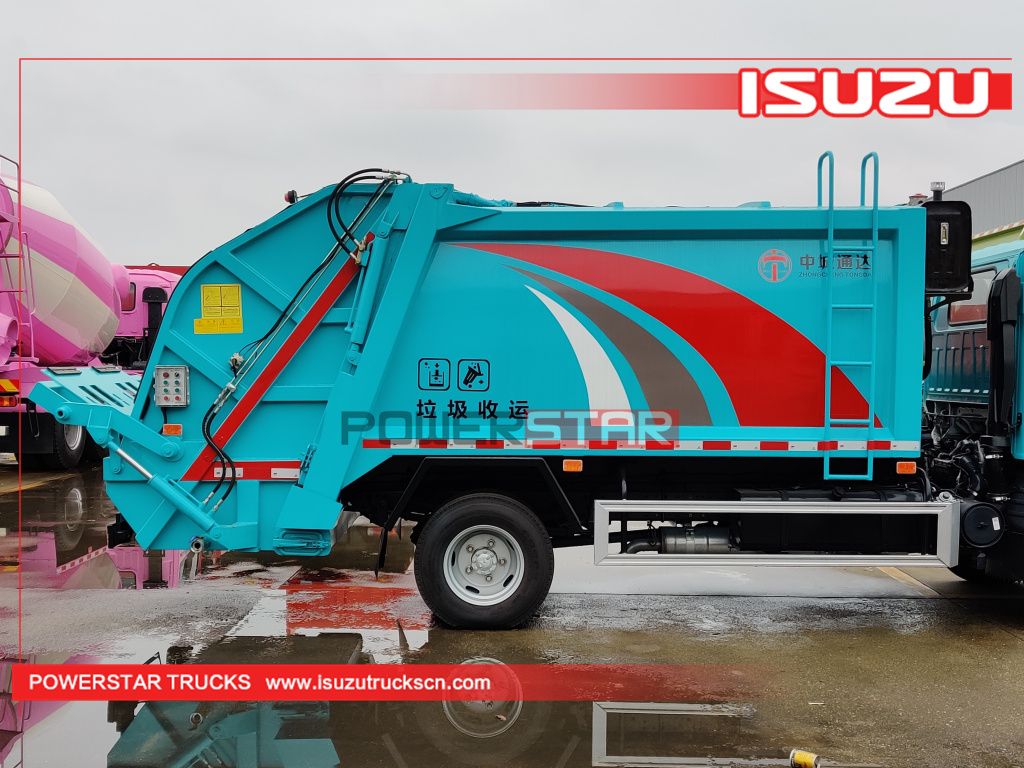 Монголия Новый гидравлический мусоровоз ISUZU 4-5 тонн NKR NPR 130HP на продажу
