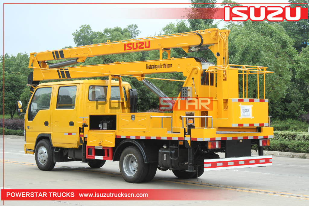 Абсолютно новый ISUZU 14м 16м человек подъемник ковш автовышка грузовик с рабочей платформой