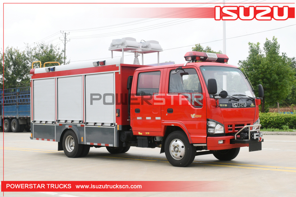 Джибути Пожарная машина с водяным баком ISUZU Пенная пожарная машина на продажу