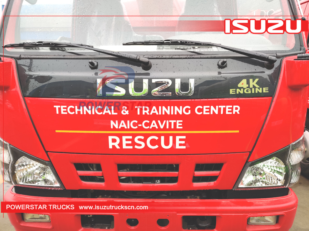 Филиппины ISUZU NKR 600p 2tons Water Foam Fire Truck Rescue Pumper Fire Engine
