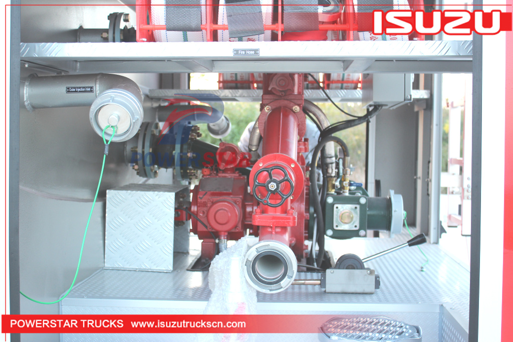 Филиппины ISUZU NKR 600p 2tons Water Foam Fire Truck Rescue Pumper Fire Engine