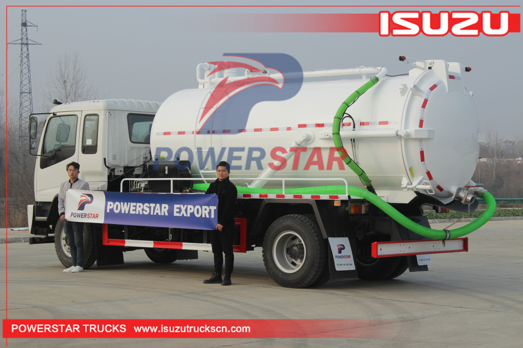 ISUZU FTR 14000 литров септический вакуумный грузовик / 14cbm cessipit автоцистерна для продажи