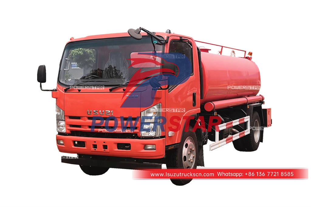 High quality ISUZU 4×2 water bowser with 8000 liters water tank