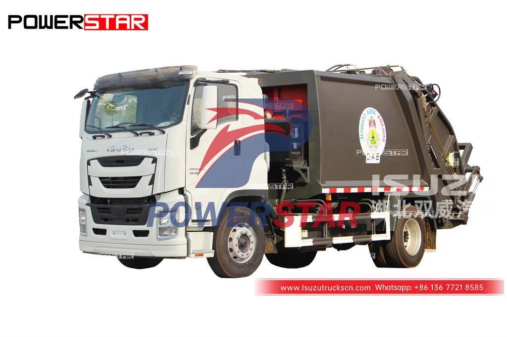 ISUZU GIGA 6 wheels 16 cubic waste collection truck for sale