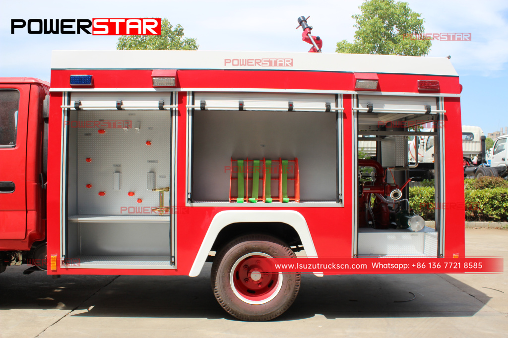 Япония ISUZU ELF NKR Спасательная пожарная машина для распыления воды 5 тонн спринклерная машина с пожарной бригадой