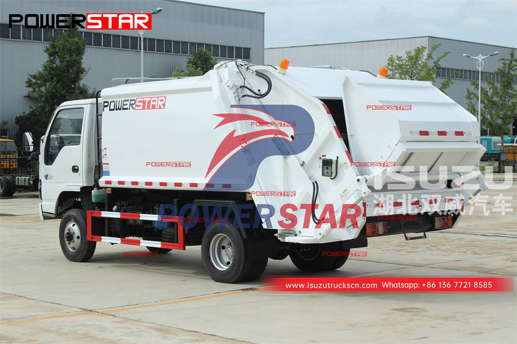 Заказной грузовик для уплотнения мусора ISUZU 600P 4 × 4 для бездорожья 6CBM на продажу
