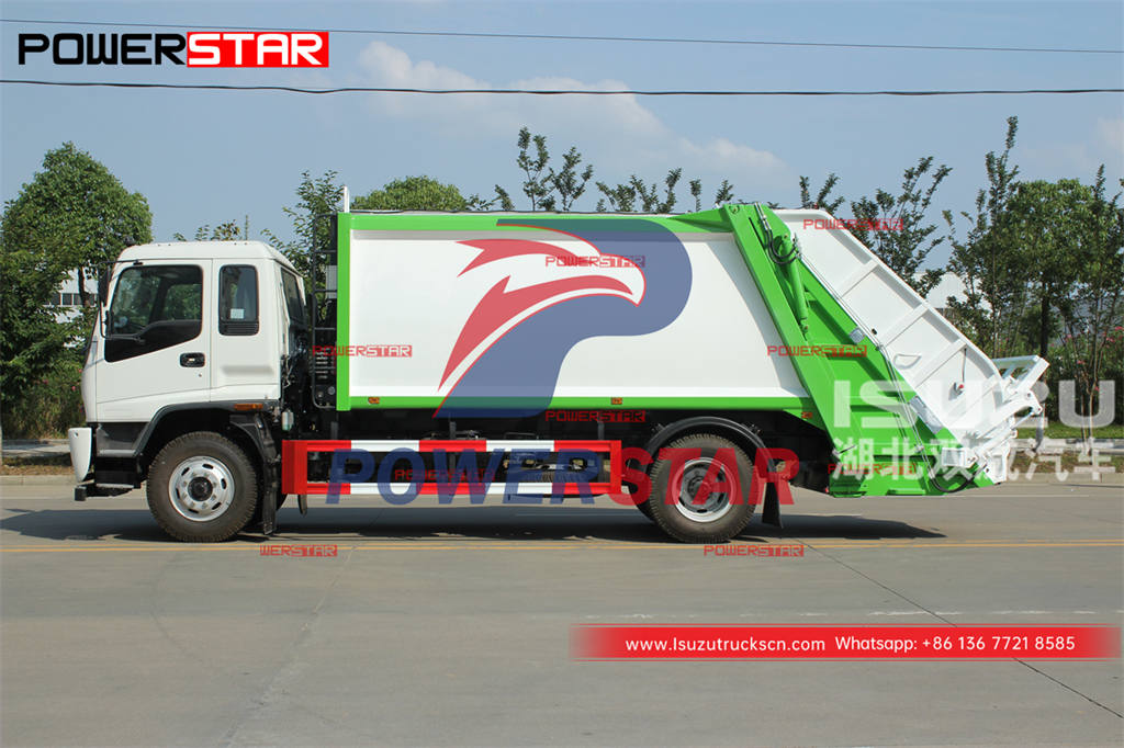 Прямая продажа с завода ISUZU FTR 4 × 4 AWD мусоровоз для Филиппин