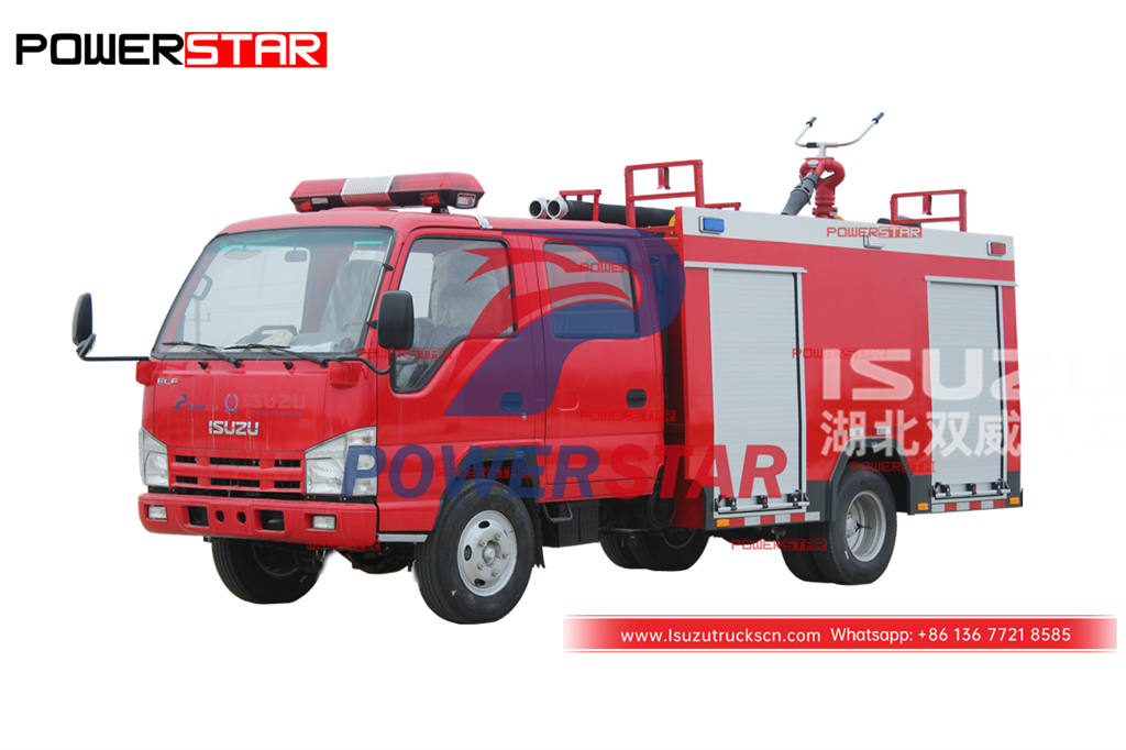 Продается пожарная машина ISUZU ELF 100P 4×4 по хорошей цене.