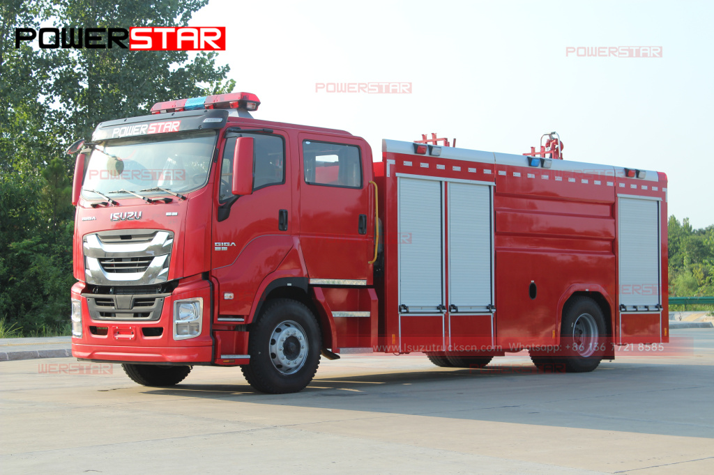 Филиппины Новая аварийная пожарная машина ISUZU GIGA 6UZ1-TCG50 8 тонн 8000 л пожарная машина с водяной пеной