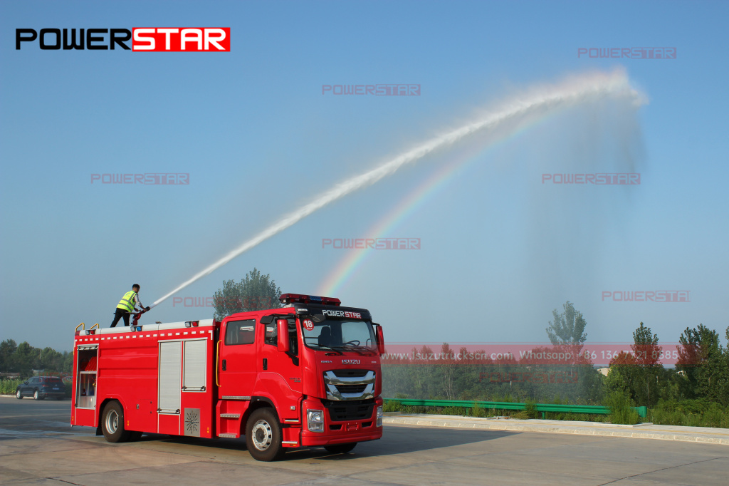 Филиппины Новая аварийная пожарная машина ISUZU GIGA 6UZ1-TCG50 8 тонн 8000 л пожарная машина с водяной пеной