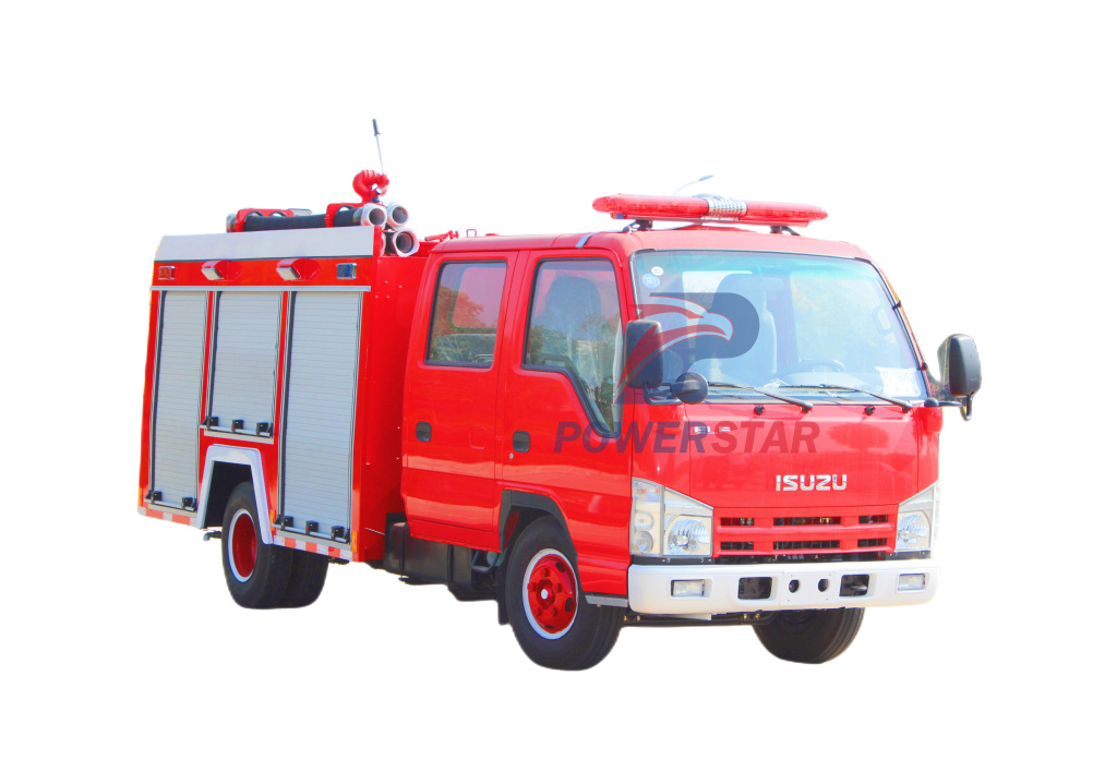 Пожарная машина воды 4кс2 пожарной машины пожарной машины двигателя дизеля ИСУЗУ непредвиденная для продажи