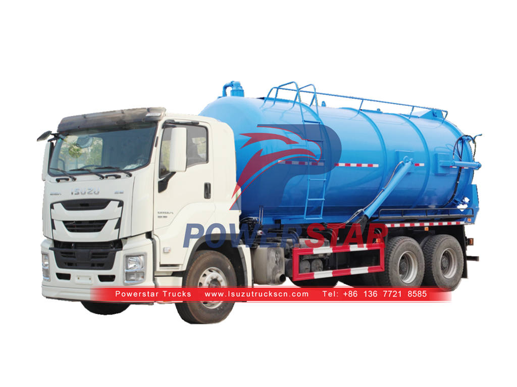 Надежный грузовик вакуумного всасывания сточных вод ISUZU GIGA 10 Wheeler 22000L