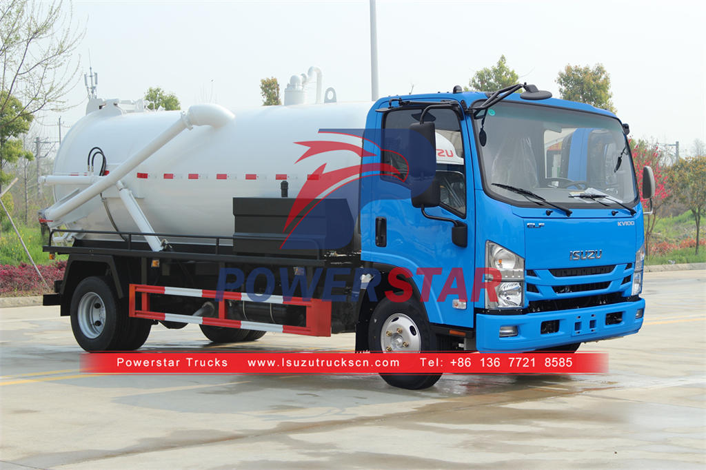 ISUZU 8000 литров всасывающая машина для сточных вод по продвижению