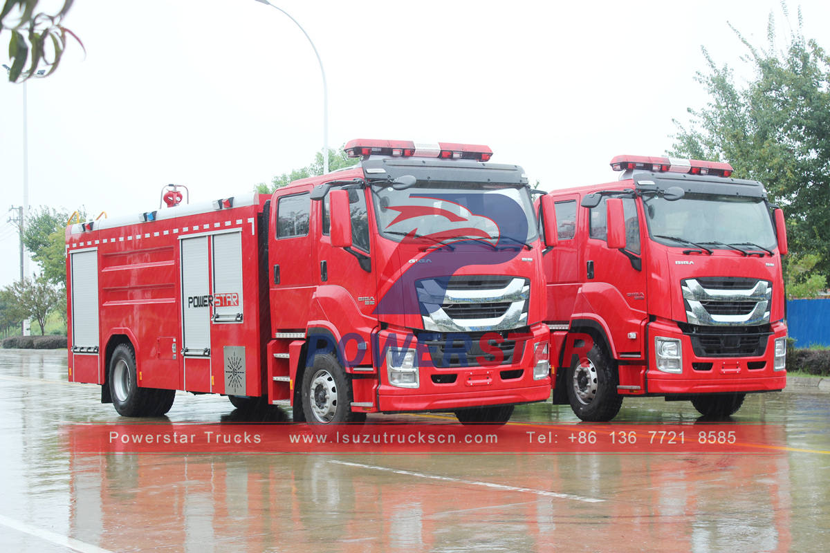Высокопроизводительные пожарные автомобили ISUZU