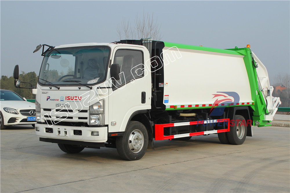 Система бункера грузовика для уплотнения мусора isuzu