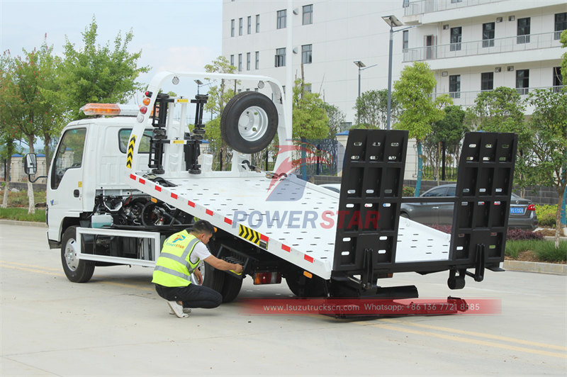 Горячая продажа Isuzu NKR 3 тонн бортовой эвакуатор грузовик