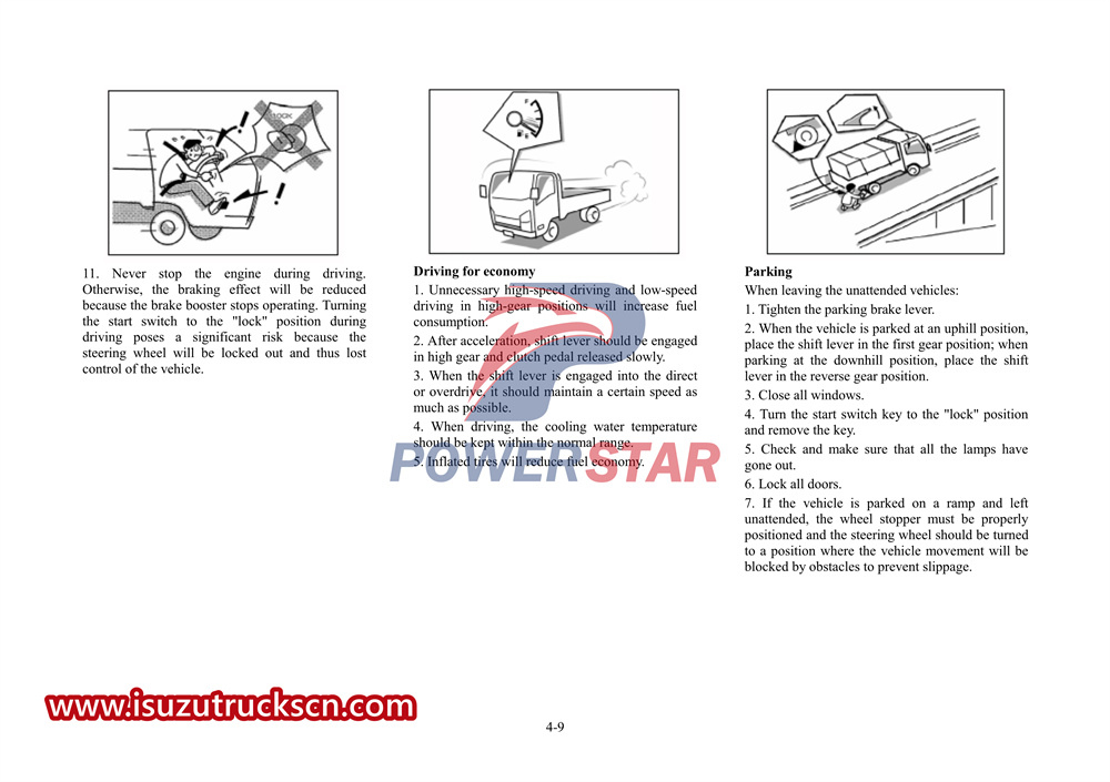 Инструкция по эксплуатации специального грузовика ISUZU 700p