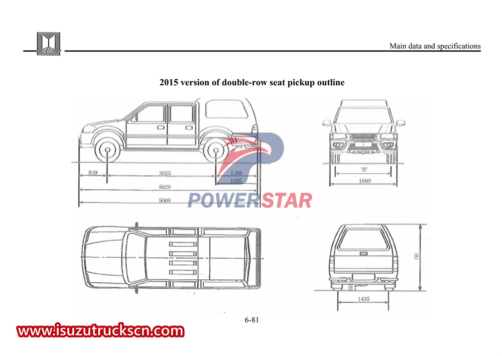 Легкий автомобиль серии Isuzu Pickup